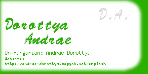 dorottya andrae business card
